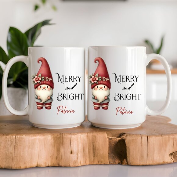 Personalized Christmas Gifts, Latte Mug, Holiday Cup - Picture 1 of 2